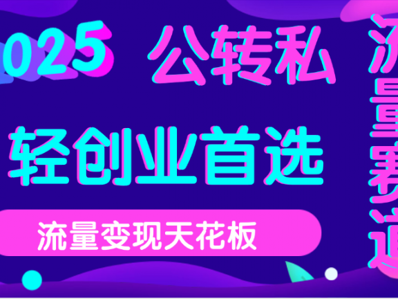 2025年流量天花板，公域转私域，当天可变现