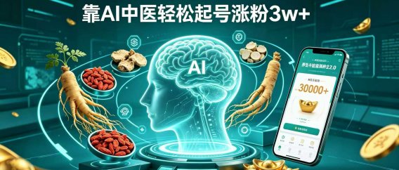 养生赛道新风口!Deepseek 中式养生 2.0,靠 AI 中医轻松起号涨粉 3w+